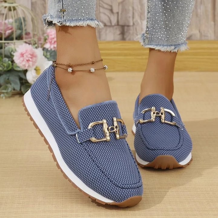 Henrietta |  Orthopedic Loafers  - Color:Blue;Size:36