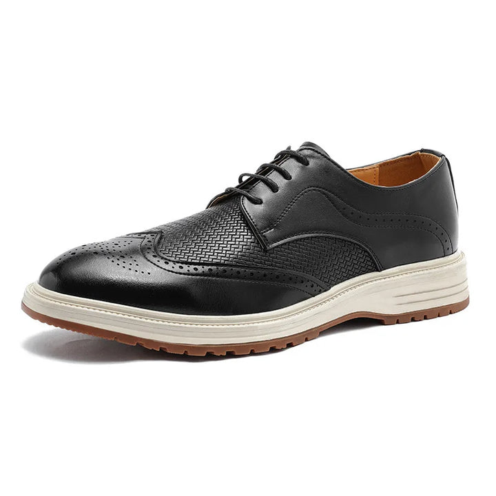 Herreford | Men's Brogue Derbies - Black