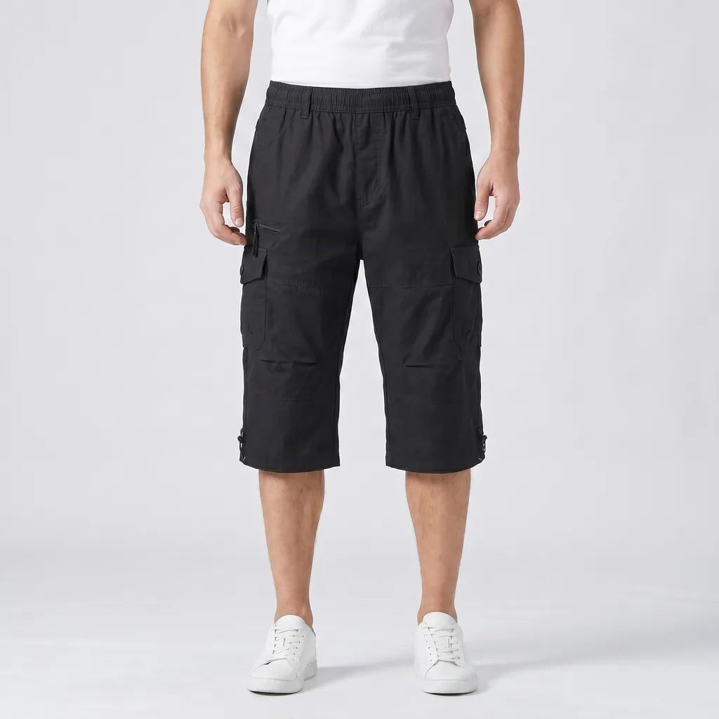 Men's 0036 Black Howard Cotton Cargo Shorts
