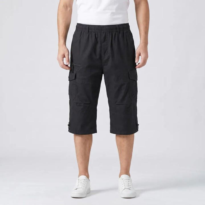 Men's 0036 Black Howard Cotton Cargo Shorts