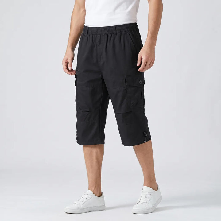 Men's 0036 Black Howard Cotton Cargo Shorts