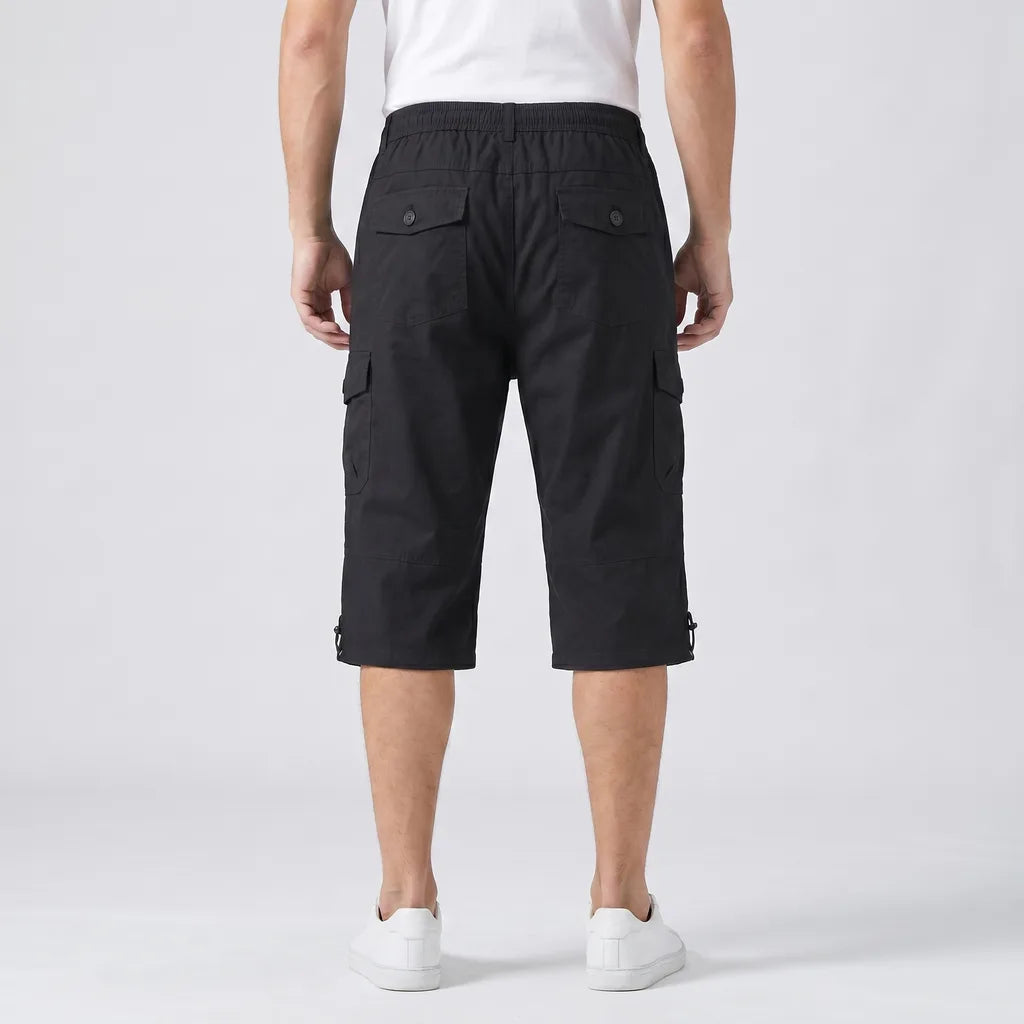 Men's 0036 Black Howard Cotton Cargo Shorts