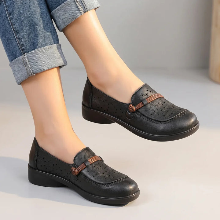 Hollie Slip-On Sandals - Color:Black;Size:35