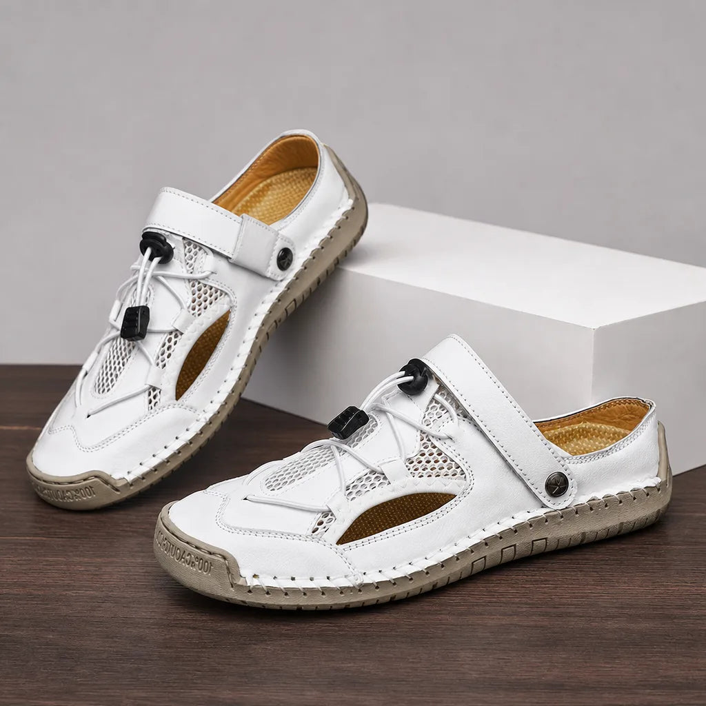 Hollis Mesh Slip-On Sandals - Color:White;Size:38