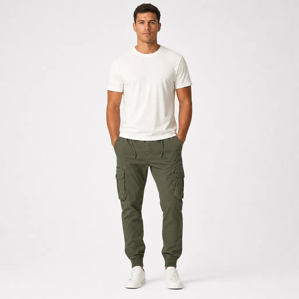 Men's Green Horne Cargo Joggers