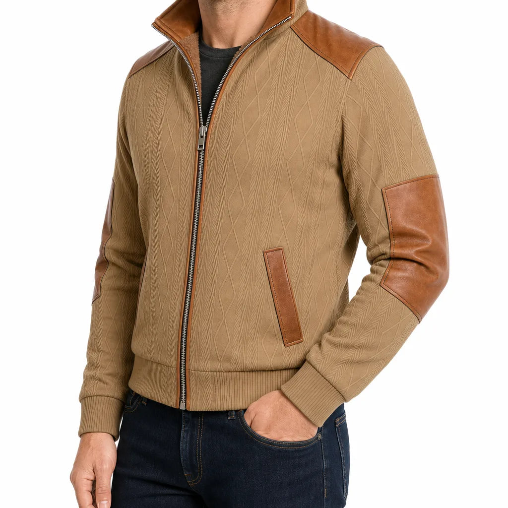 Men's Beige Darcy Fleece-Lined Jacket