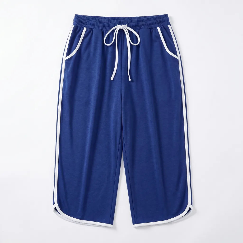 Inayah Straight Leg Trousers - Color:Blue;Size:XS