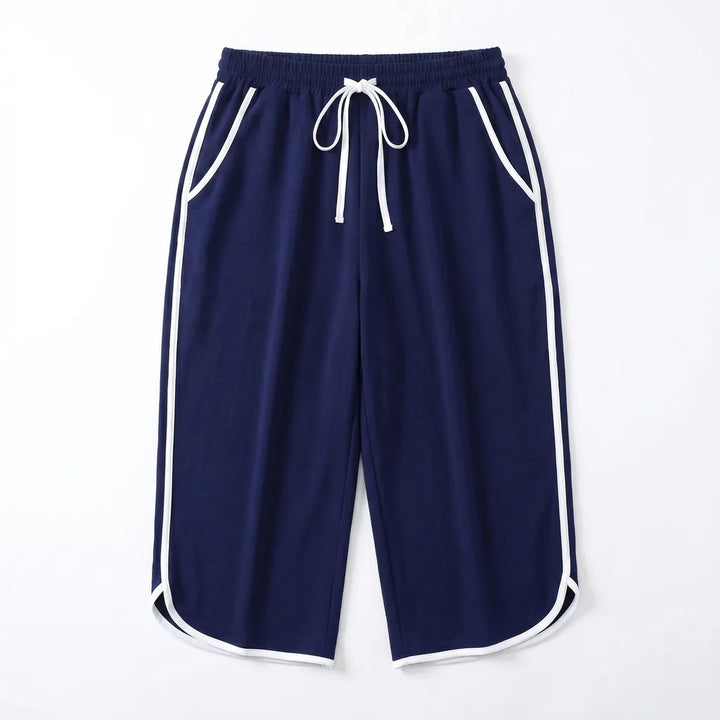 Inayah Straight Leg Trousers - Color:Navy Blue;Size:XS