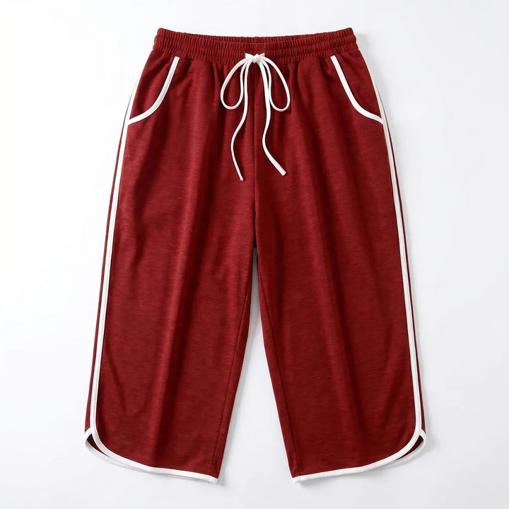 Inayah Straight Leg Trousers - Color:Red;Size:XS