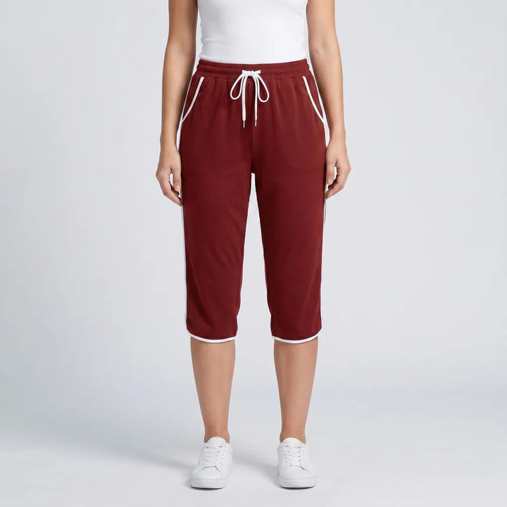 Red Renshaw Loose Cropped Trousers 3