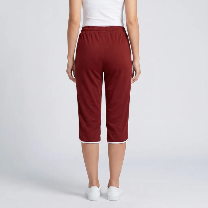Red Renshaw Loose Cropped Trousers 4