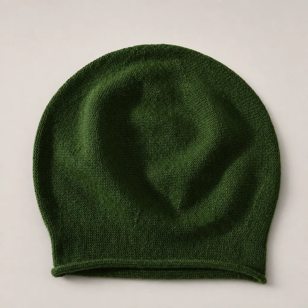 Women's Green Ennis Cuffed Knit Beanie