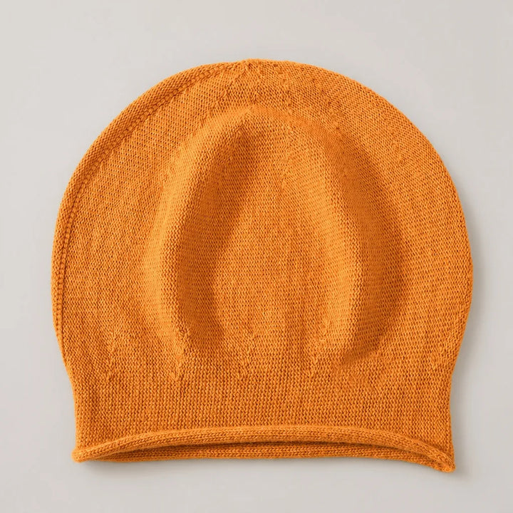 Women's Orange Ennis Cuffed Knit Beanie
