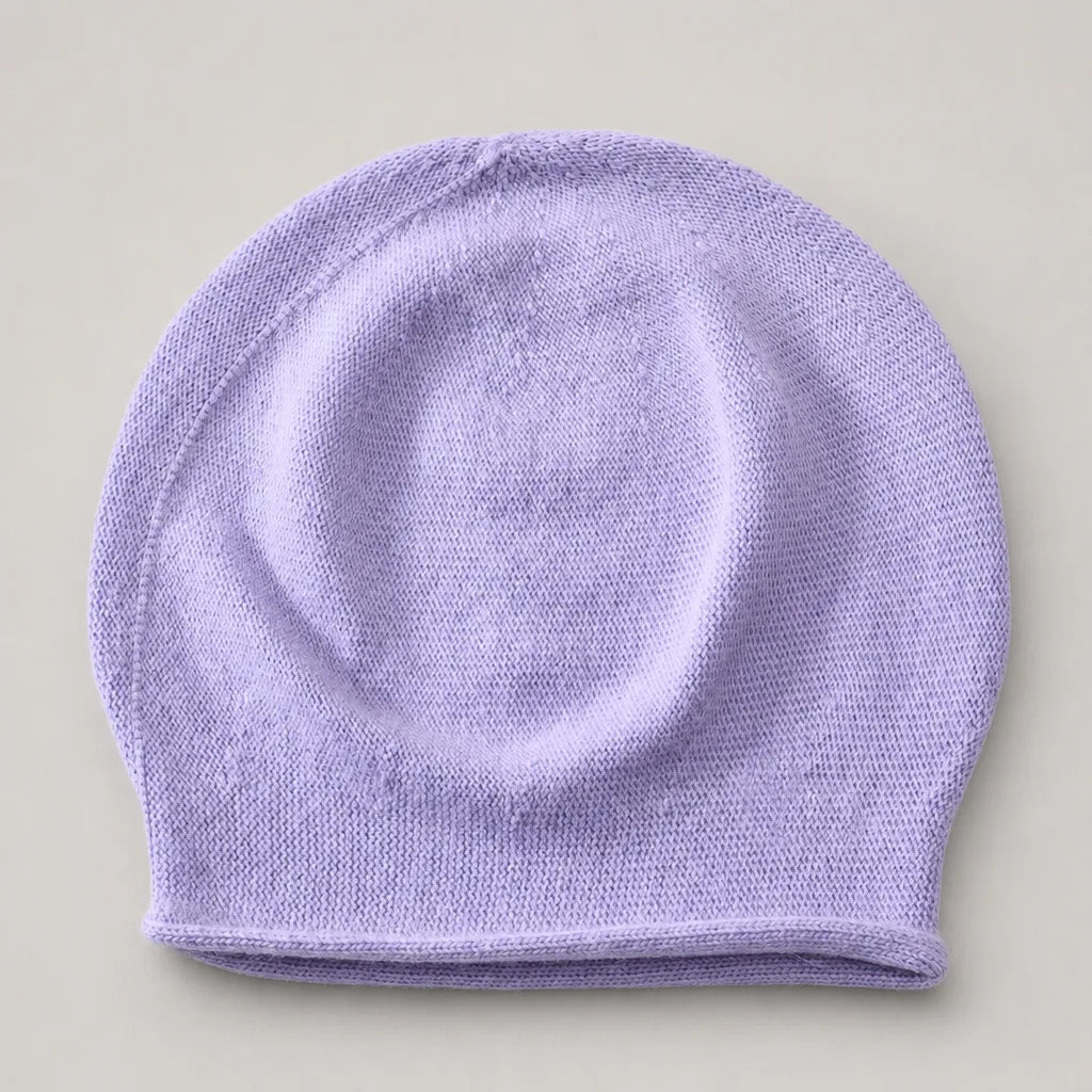 Women's Purple Ennis Cuffed Knit Beanie