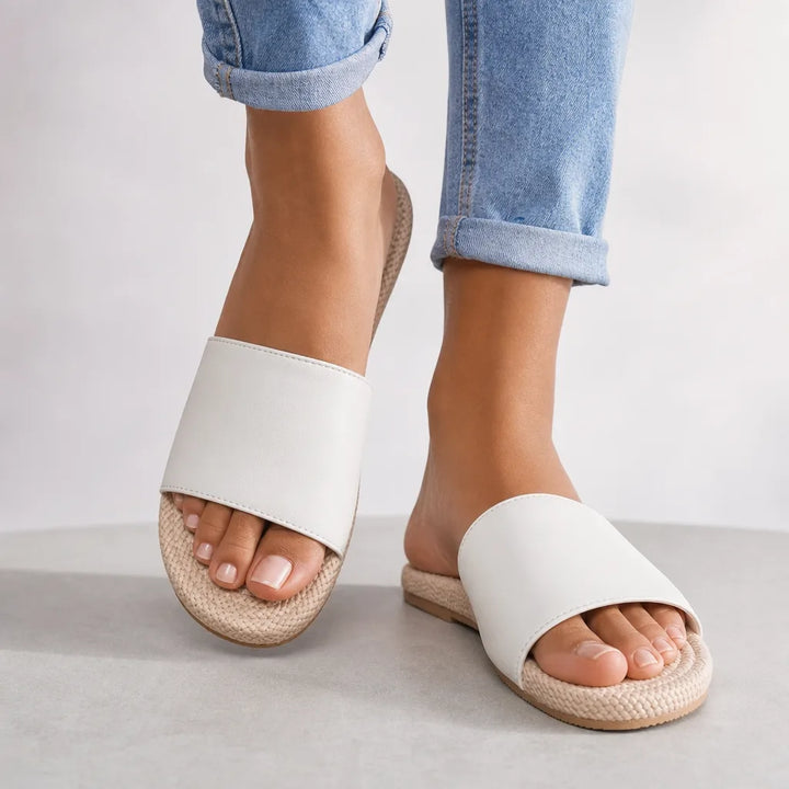 Men's Beige Hooper Slide Slippers