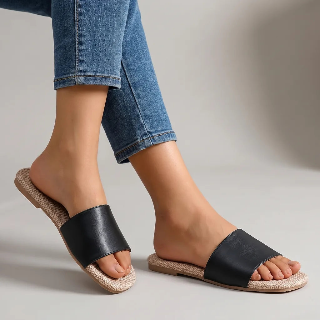 Men's Black Hooper Slide Slippers