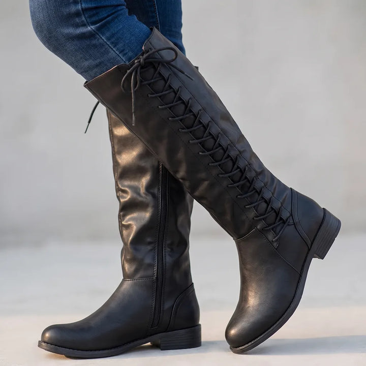 Women's Black Vickers Tall Riding Boots