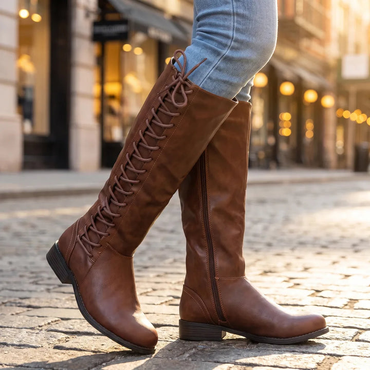 Women's Brown Vickers Tall Riding Boots