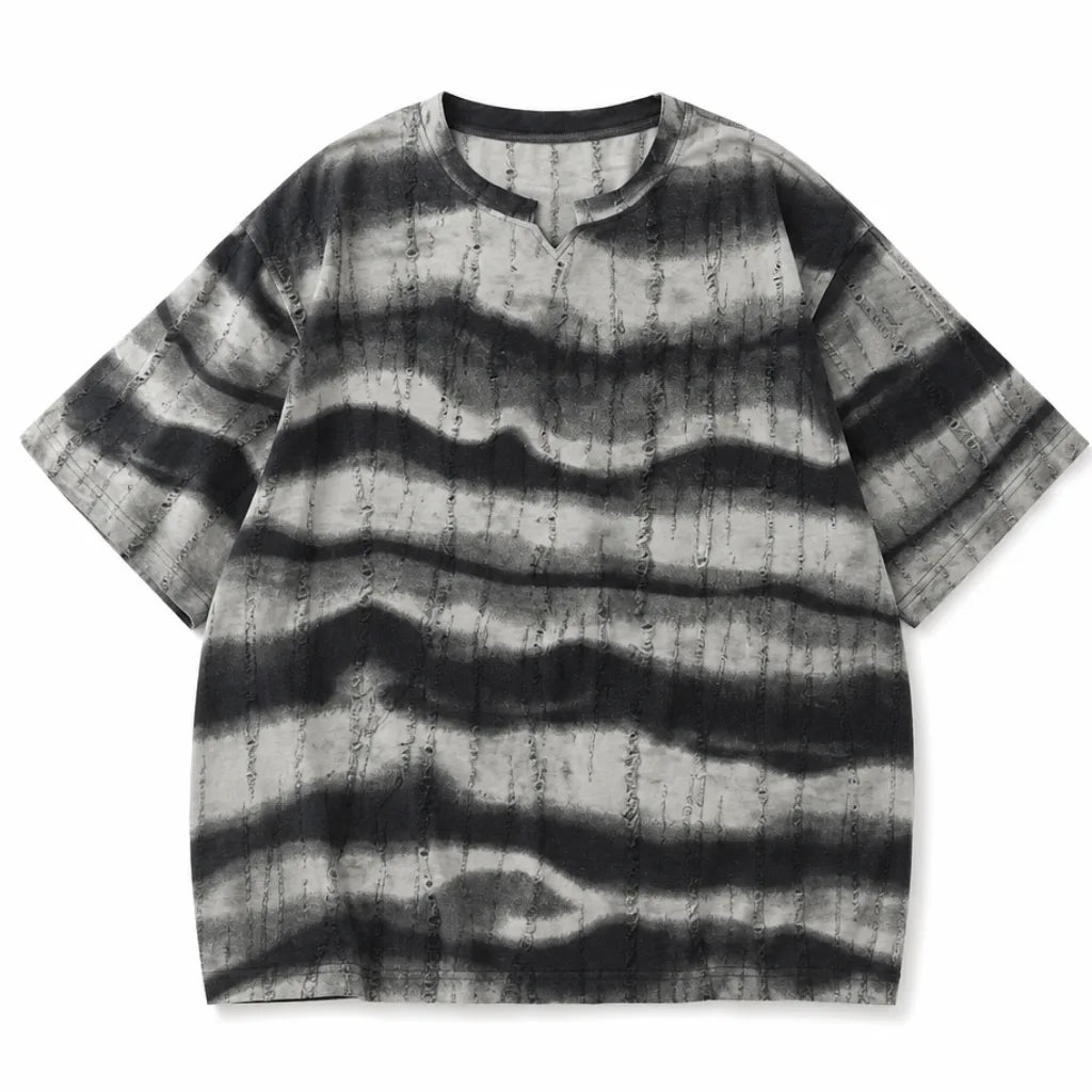 Jack Striped T-Shirt - Color:Gray;Size:S
