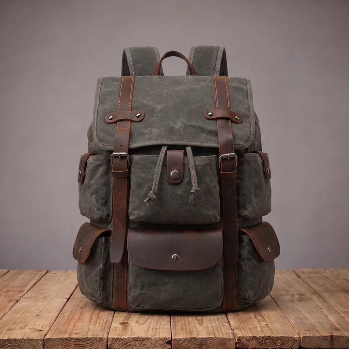 Jackson | Mens Waterproof Travel Laptop Backpack - Color:Gray