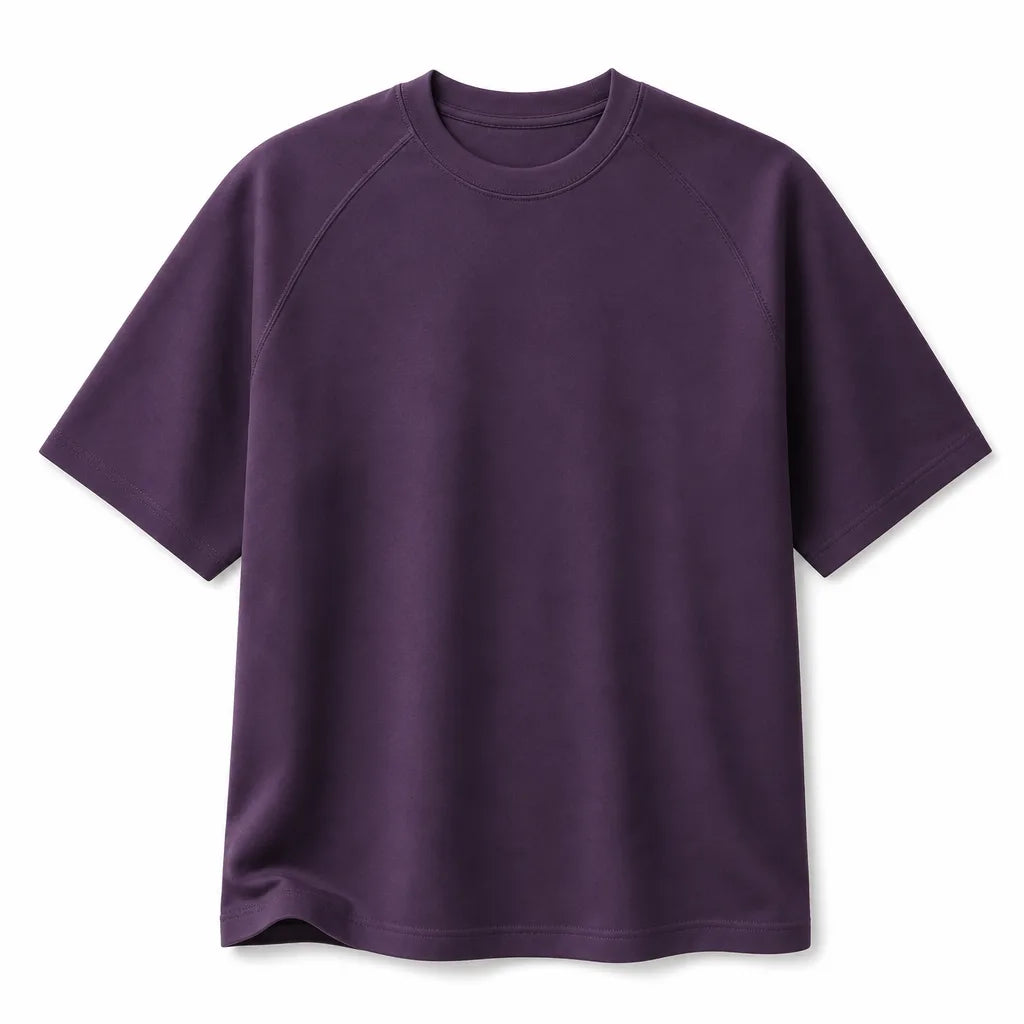 Jake Crew Neck Tee - Color:Purple;Size:M