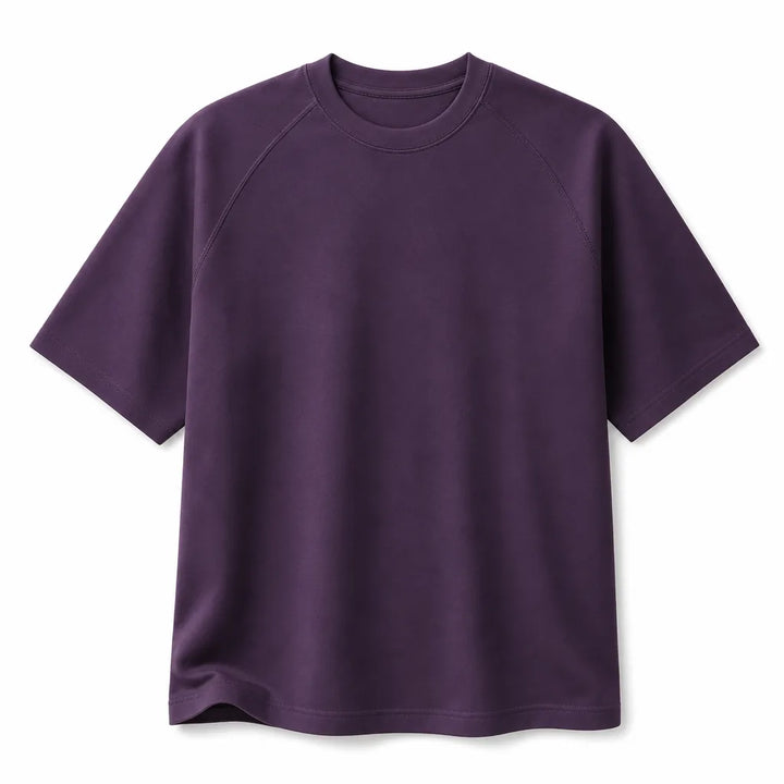 Jake Crew Neck Tee - Color:Purple;Size:M