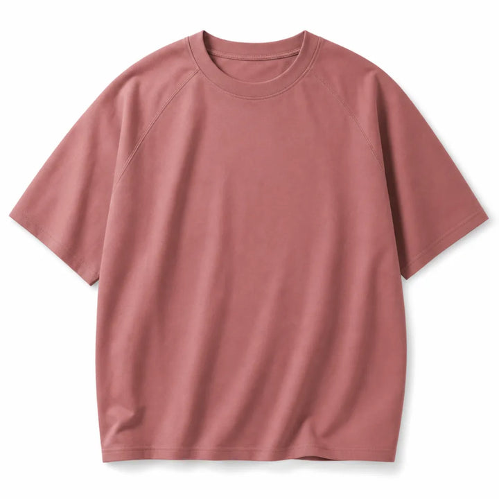 Jake Crew Neck Tee - Color:Red;Size:M