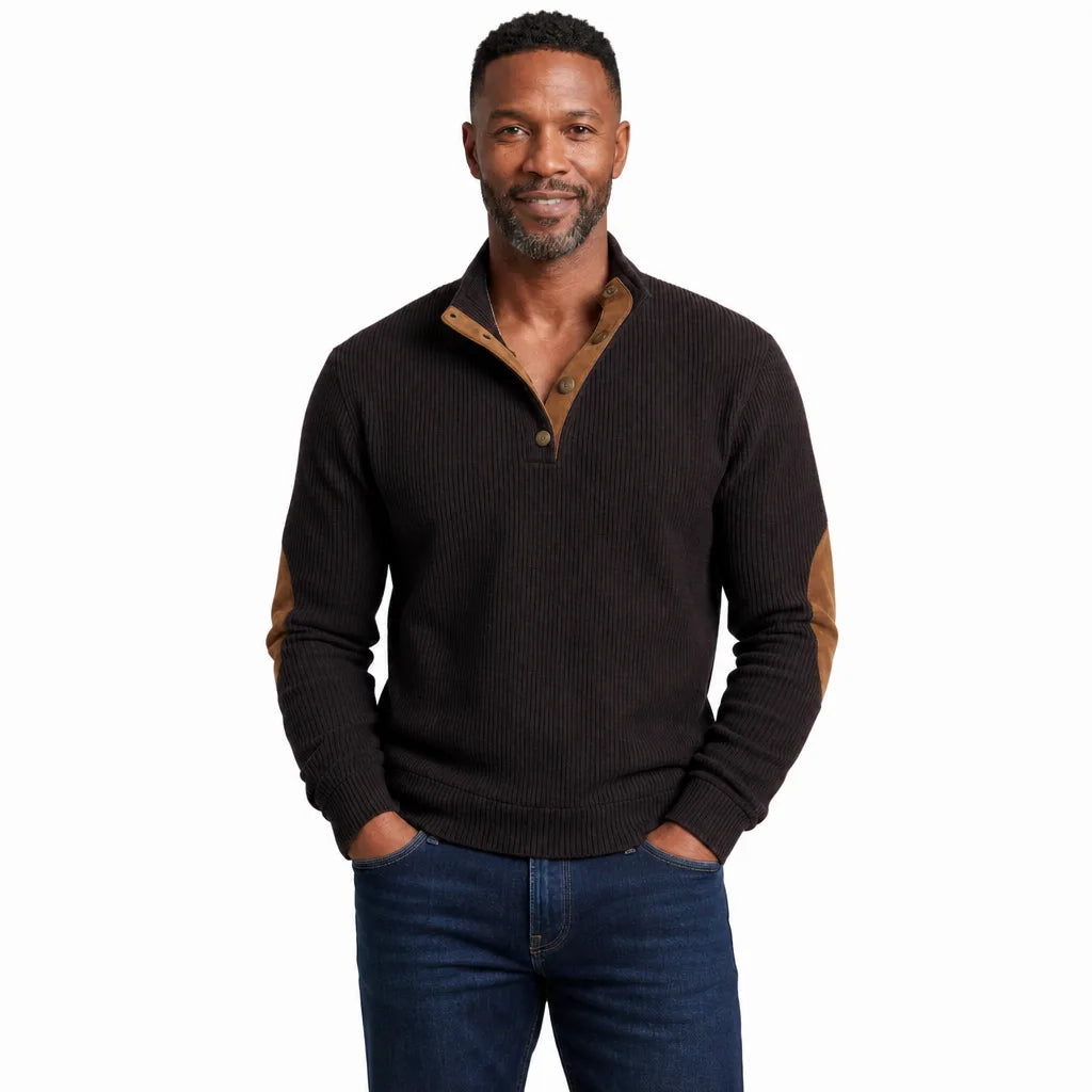 Men's Brown Underhill Corduroy Popover Shirt