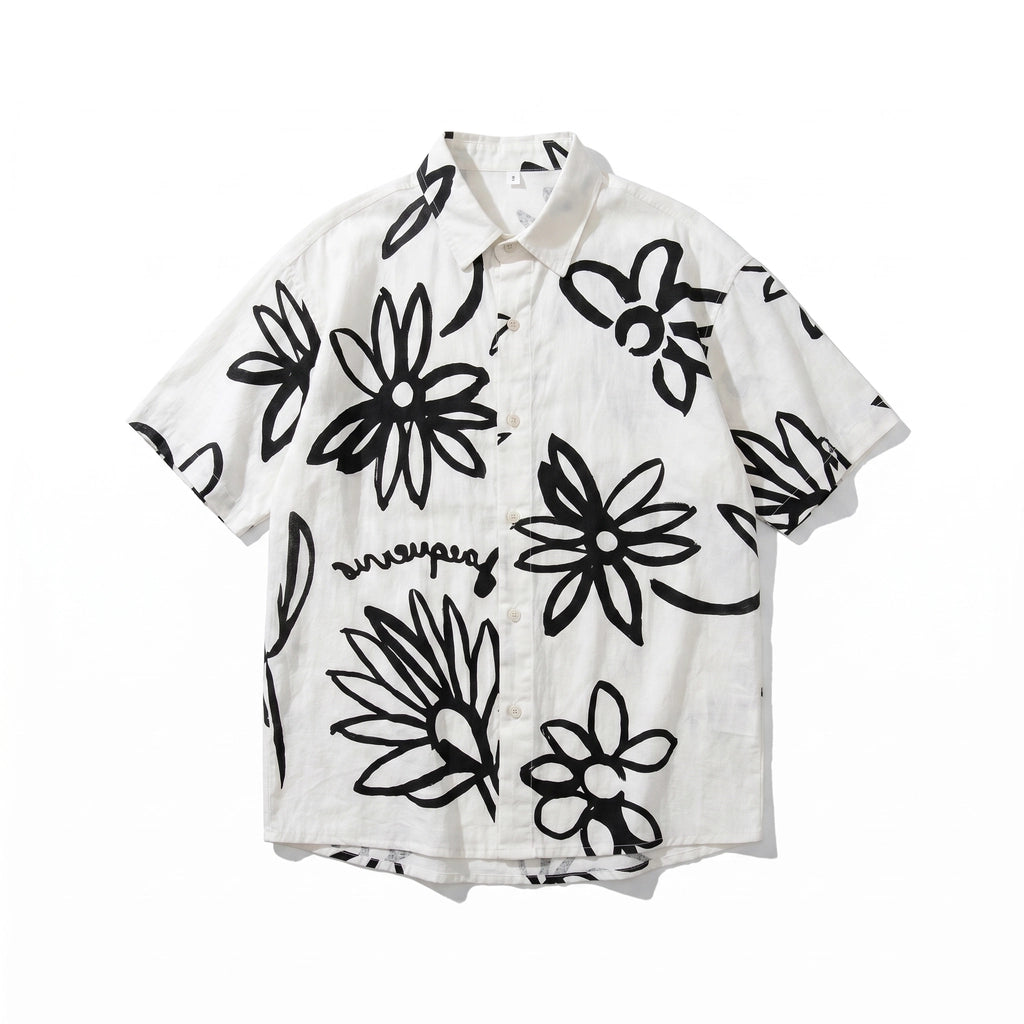 Jamie Jacquard Shirt - Color:White;Size:S