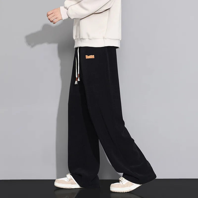 Jamie | Men's Lounge Fleece Sweatpants - Color:Black;Size:S