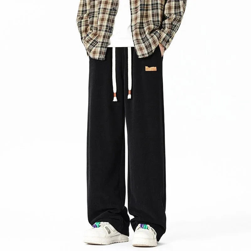 Men's Lounge Fleece Pants Black1.webp