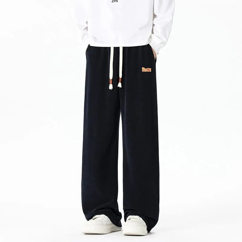 Men's Lounge Fleece Pants Navy1.webp