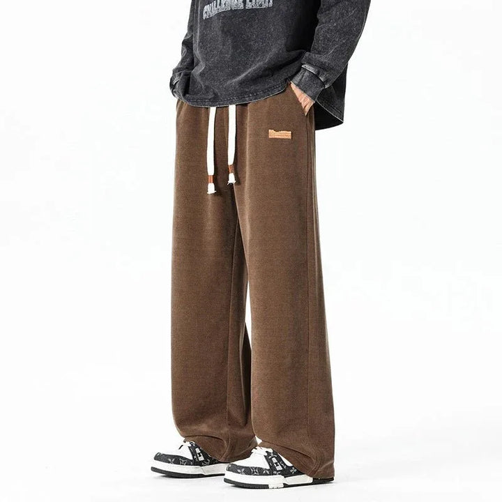 Men's Lounge Fleece Pants Brown1.webp