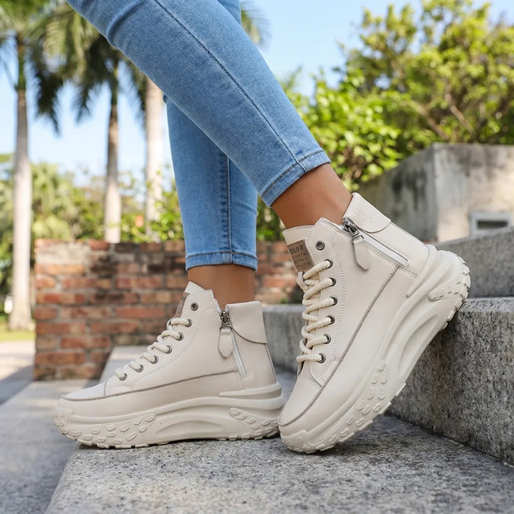 Women's Khaki Donovan Platform Sneakers