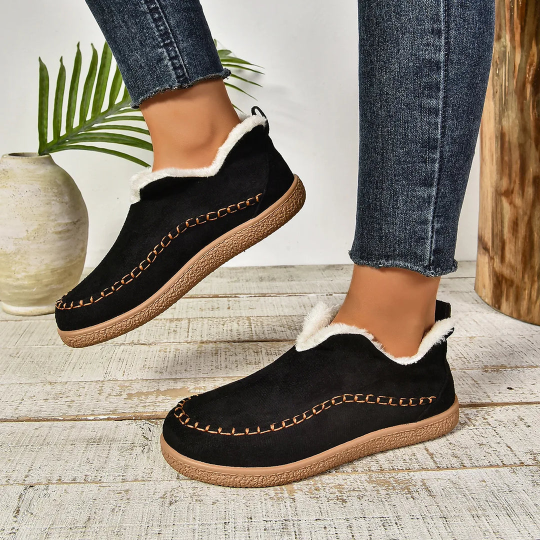 Janine | Women's Orthopedic Non-Slip Ankle Boots - Color:Black;Size:36