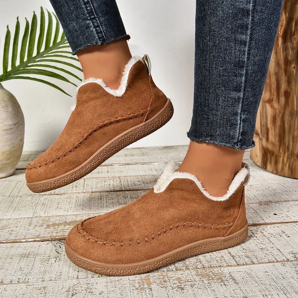 Janine | Women's Orthopedic Non-Slip Ankle Boots - Color:Brown;Size:36