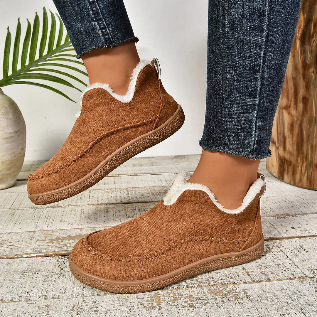 Janine | Women's Orthopedic Non-Slip Ankle Boots - Color:Brown;Size:36