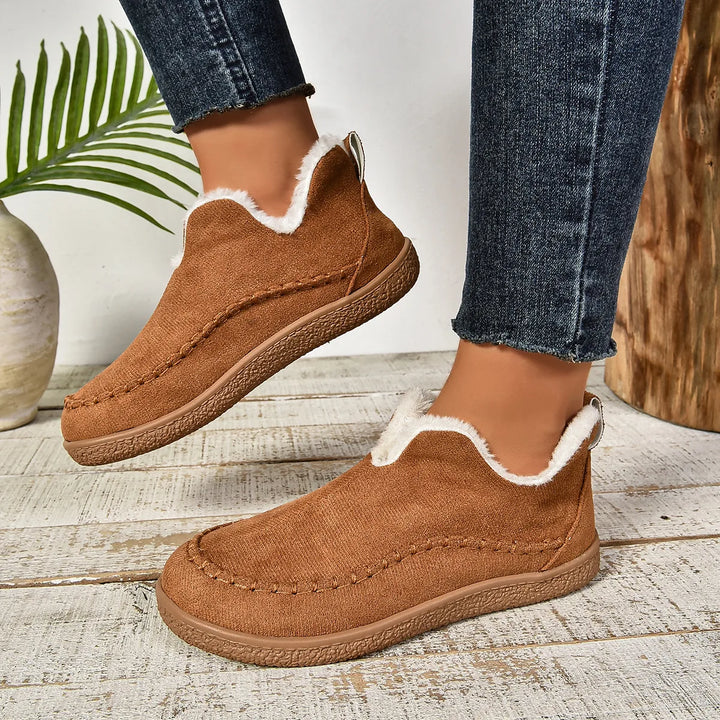 Janine | Women's Orthopedic Non-Slip Ankle Boots - Color:Brown;Size:36