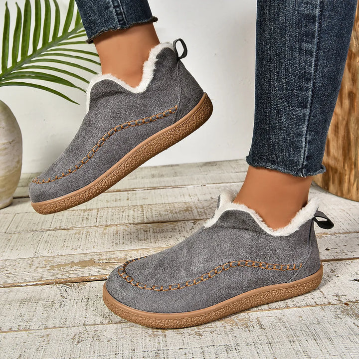 Janine | Women's Orthopedic Non-Slip Ankle Boots - Color:Gray;Size:36