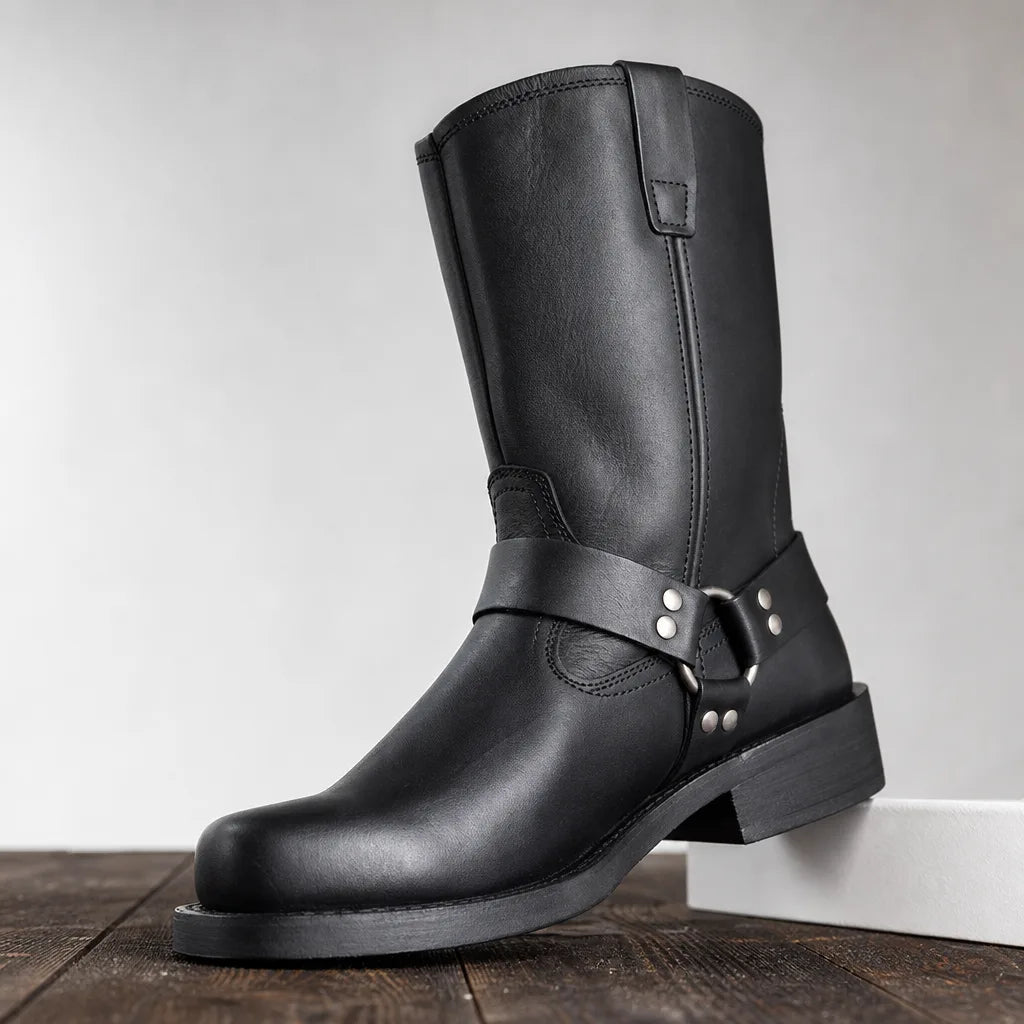 Jarrett Tall Harness Boots - Color:Black;Size:38