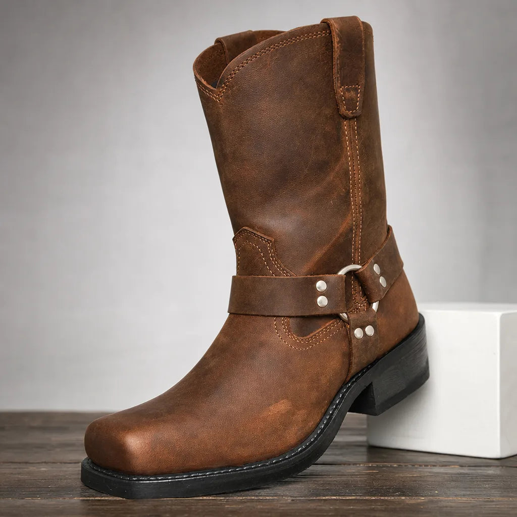 Jarrett Tall Harness Boots - Color:Brown;Size:38