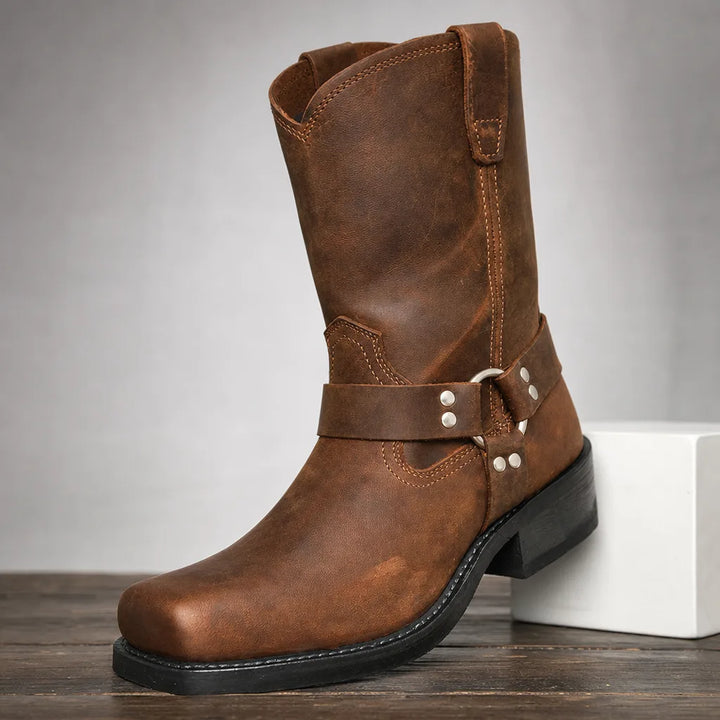 Jarrett Tall Harness Boots - Color:Brown;Size:38