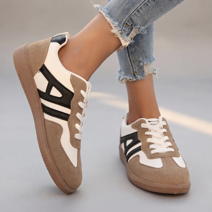 Jasmine Round Toe Sneakers - Color:Black;Size:36