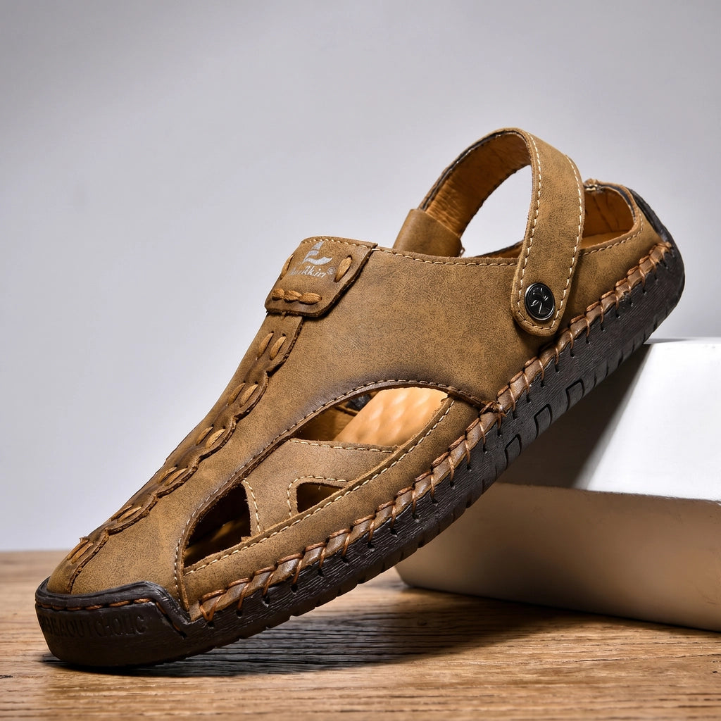 Jason Coltwell Clog Sandals - Color:Brown;Size:38