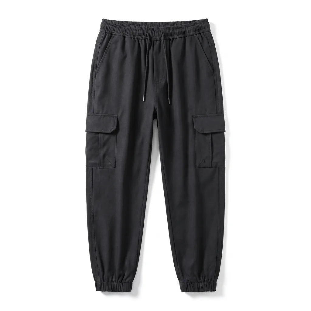Jasper Straight Cargo Pants - Color:Black;Size:S