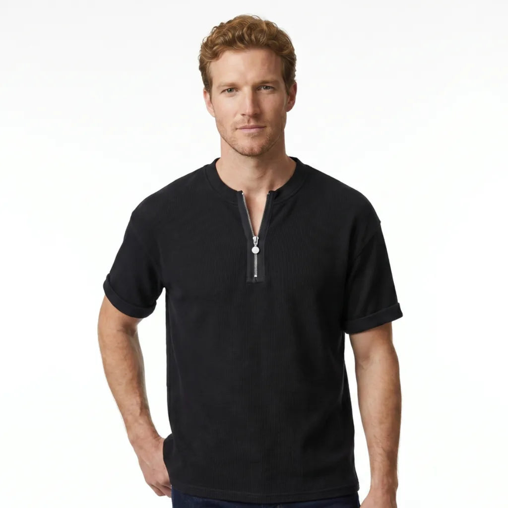Men's Primrose Waffle Half-Zip Tee