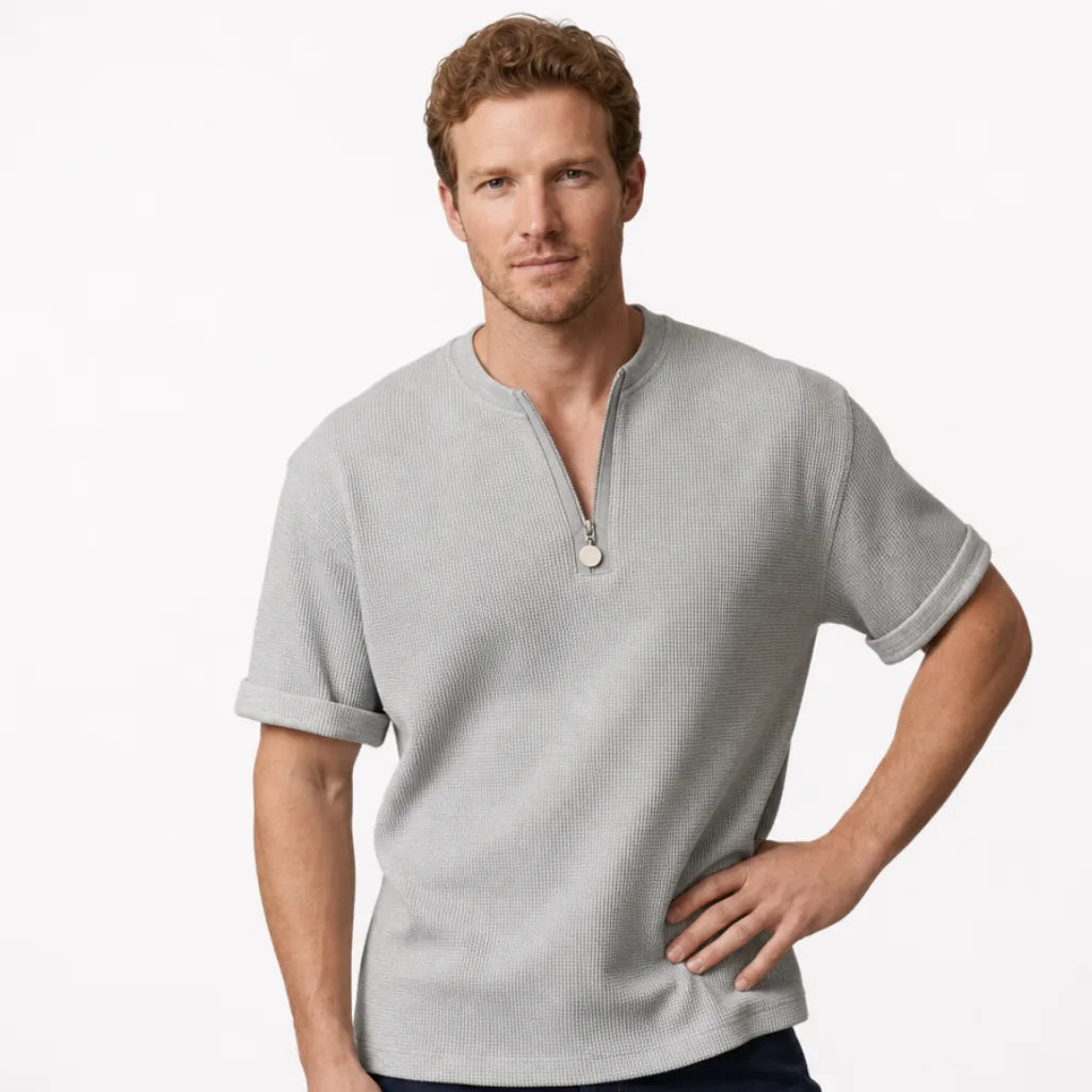 Men's Primrose Waffle Half-Zip Tee