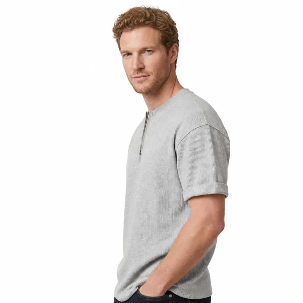 Men's Primrose Waffle Half-Zip Tee