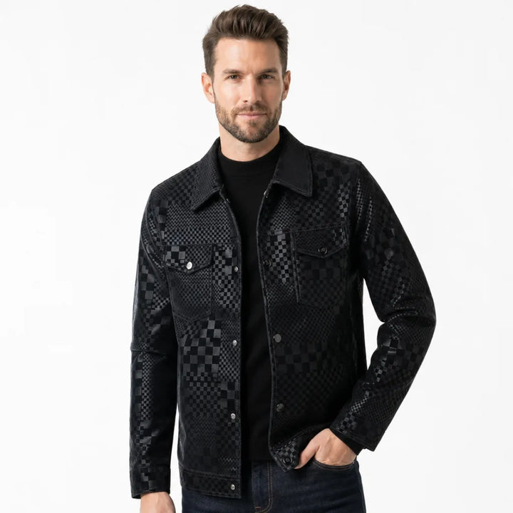 Men's Liana Plaid Collar Jacket