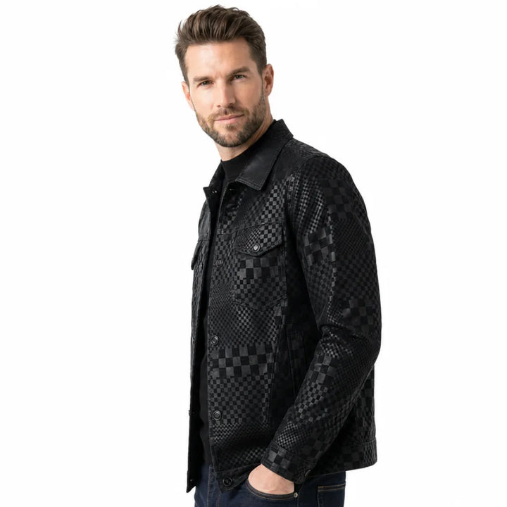 Men's Liana Plaid Collar Jacket